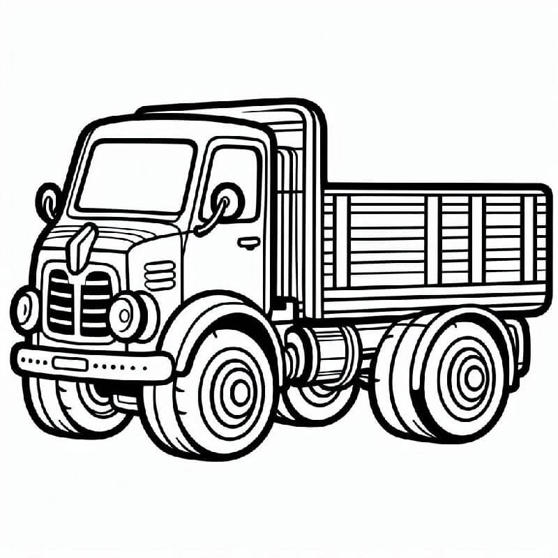 Kostenloses Lastwagen Bild ausmalbilder