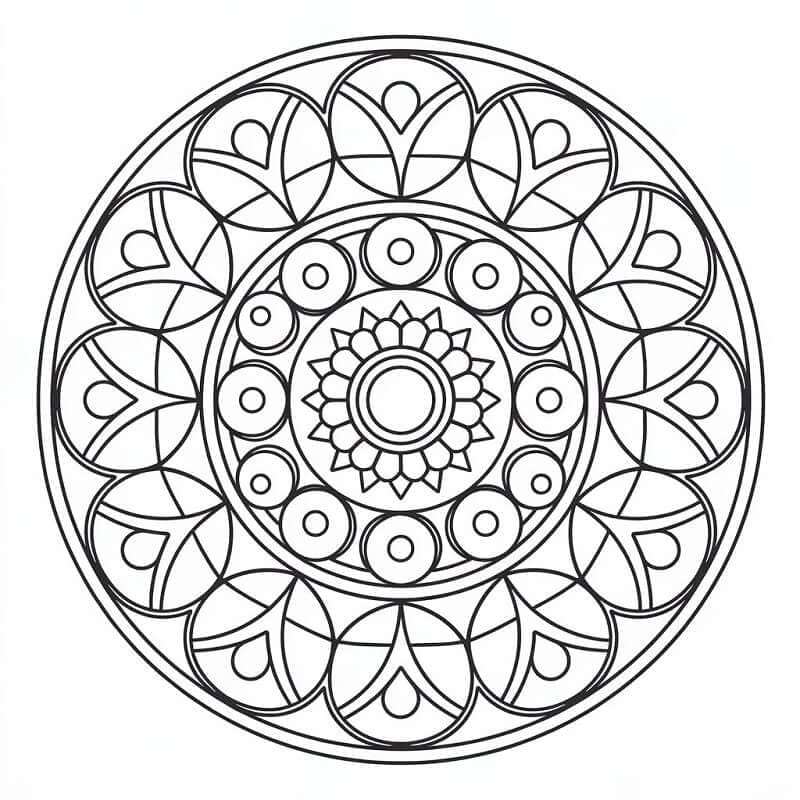Kostenloses Mandala ausmalbilder