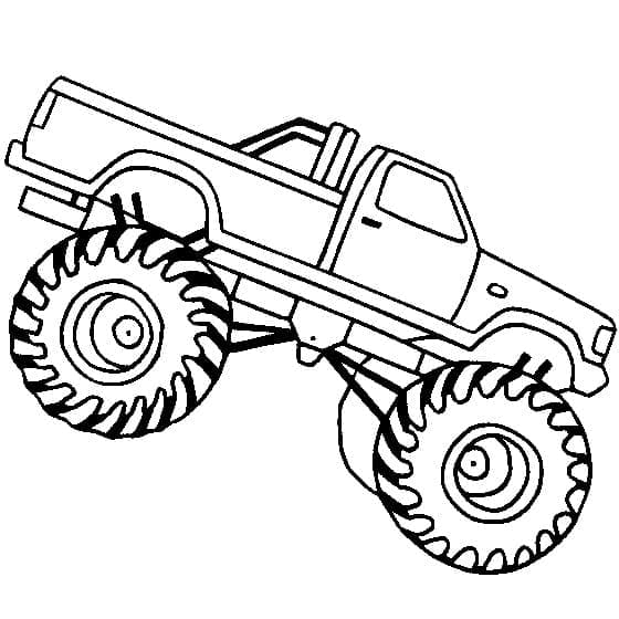 Kostenloses Monstertruck Bild ausmalbilder