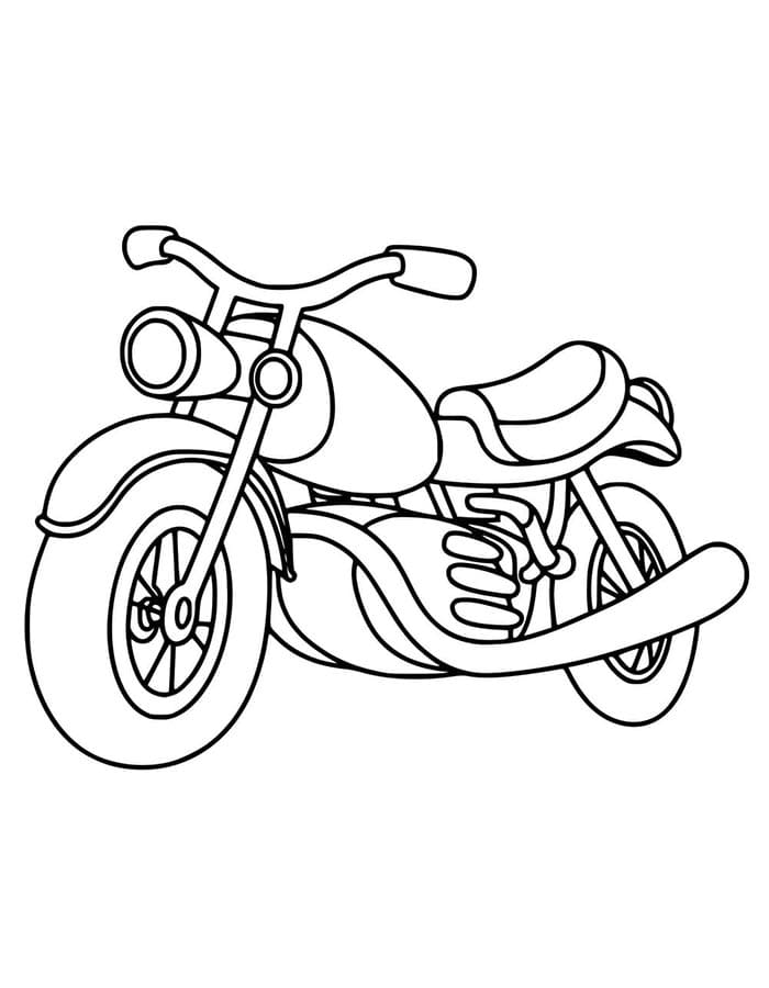 Kostenloses Motorrad zum Ausdrucken ausmalbilder