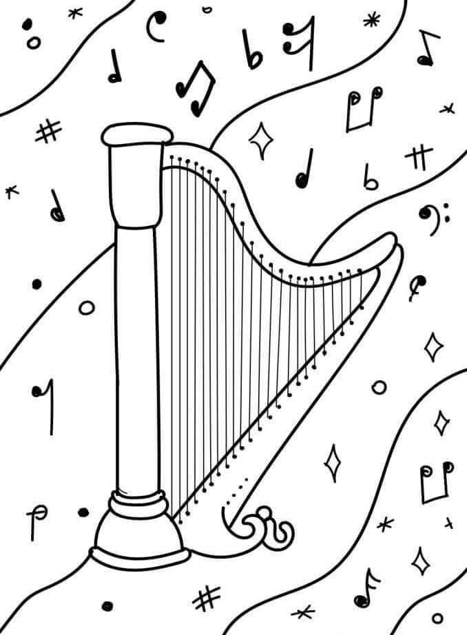 Kostenloses Musikinstrumente zum Ausdrucken ausmalbilder