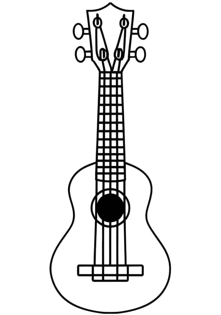 Kostenloses Musikinstrumente ausmalbilder