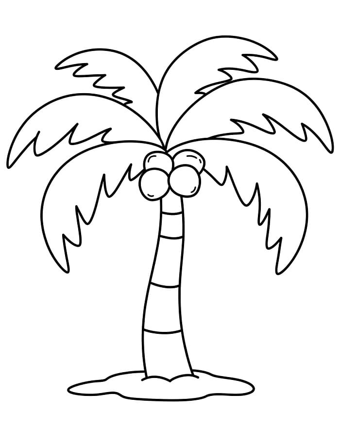 Palme ausmalbilder