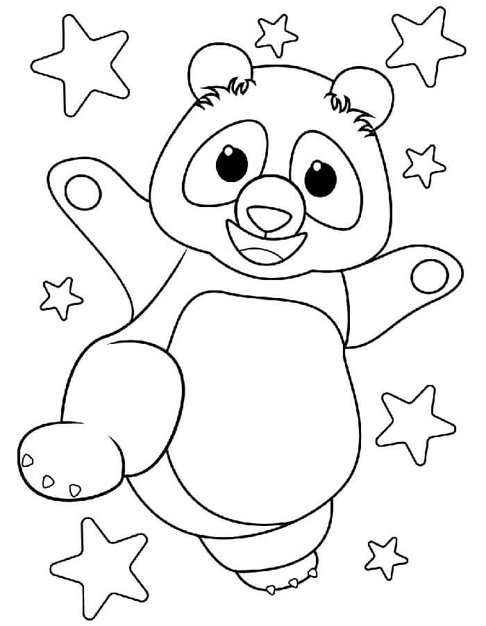 Kostenloses Panda Bild ausmalbilder