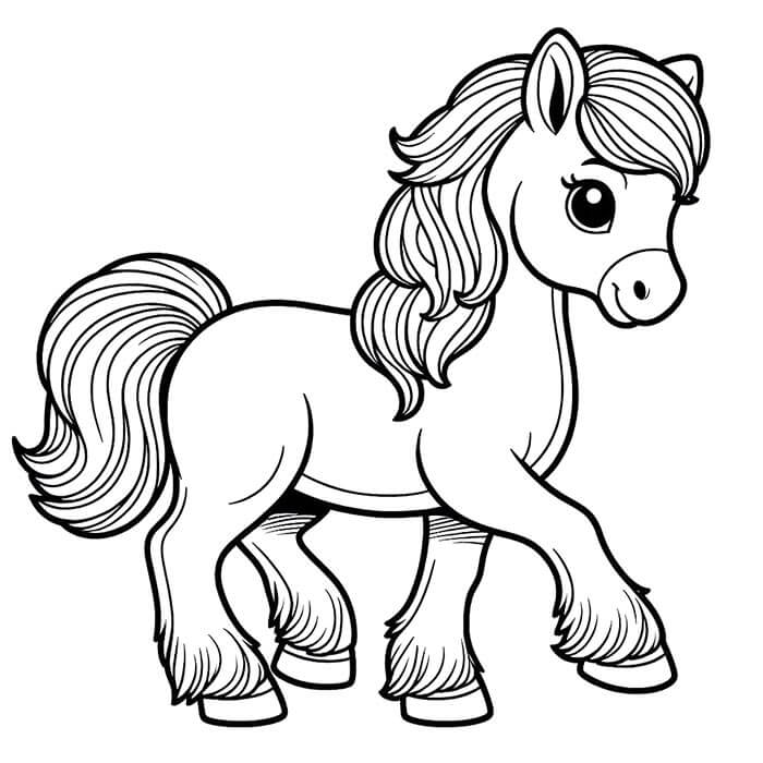 Kostenloses Pferd Bild ausmalbilder