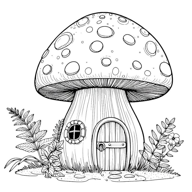 Kostenloses Pilzbild ausmalbilder