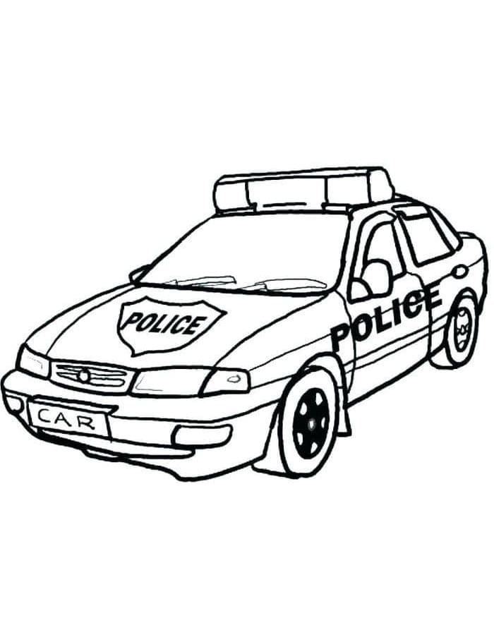 Kostenloses Polizeiauto zum Ausdrucken ausmalbilder