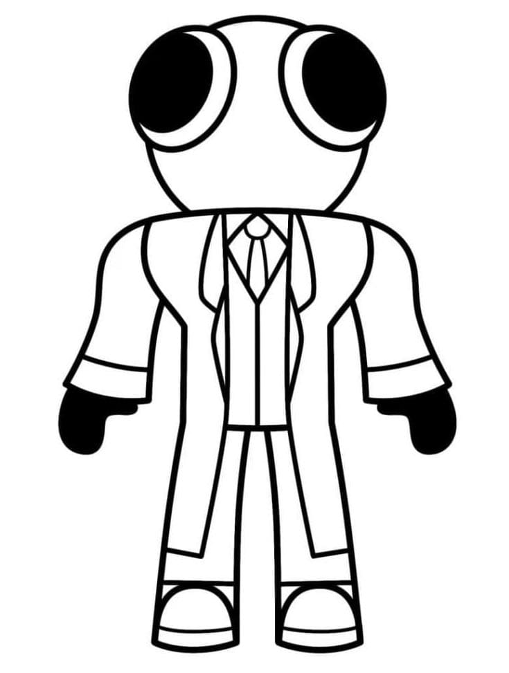 Kostenloses Rainbow Friends ausmalbilder