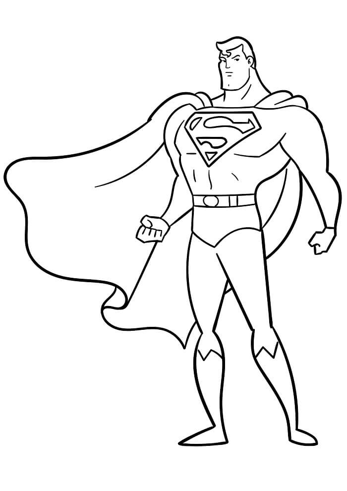Kostenloses Superman Bild ausmalbilder
