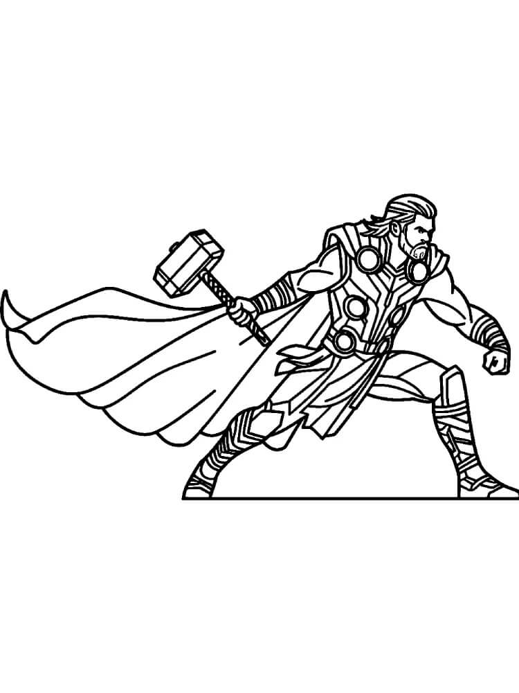Kostenloses Thor Bild ausmalbilder