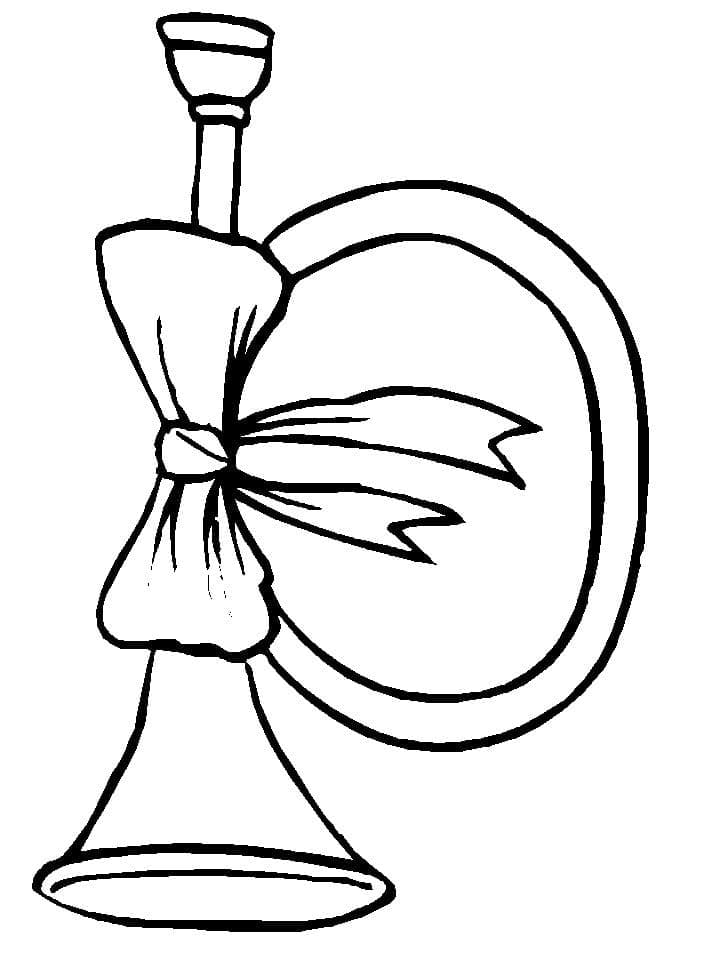 Kostenloses Trompete ausmalbilder