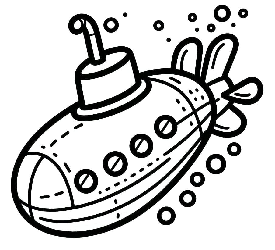 Kostenloses U-Boot Bild ausmalbilder