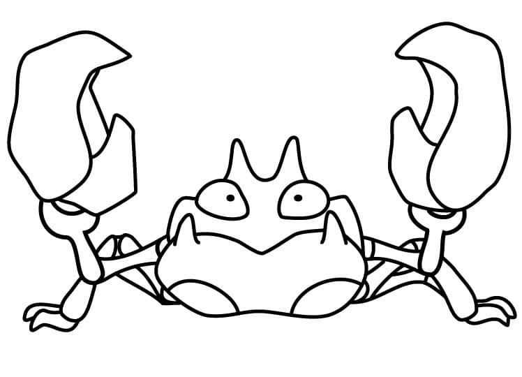 Krabby Pokemon ausmalbilder