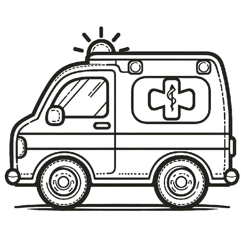 Krankenwagen 3 ausmalbilder