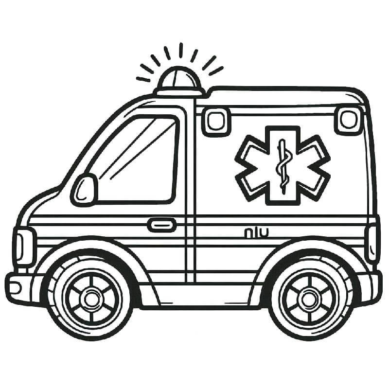 Krankenwagen Malvorlage für Kinder ausmalbilder
