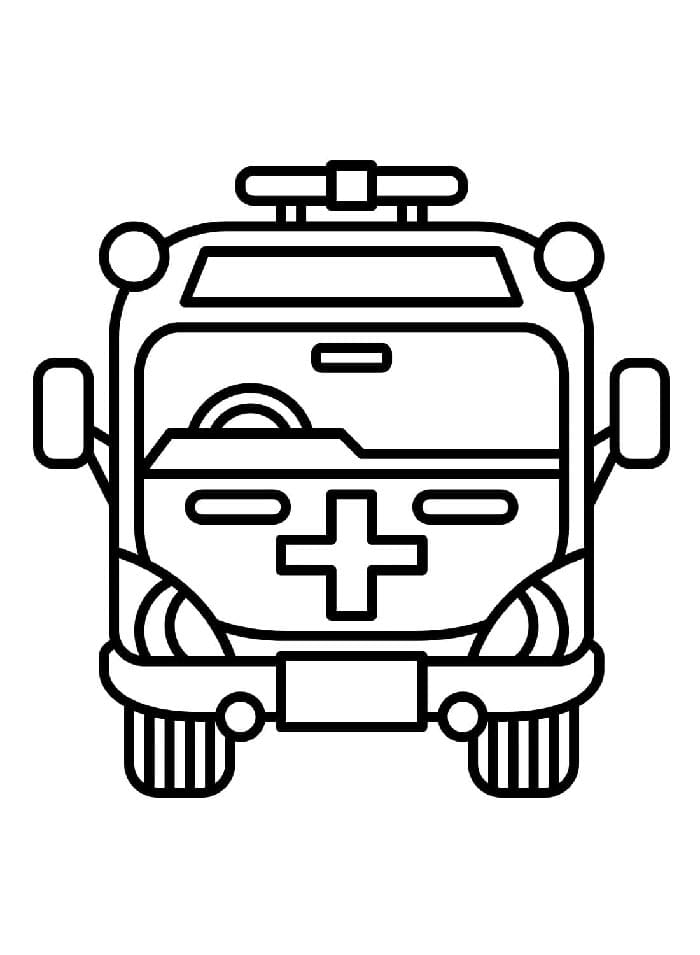 Krankenwagen kostenlos für Kinder ausmalbilder