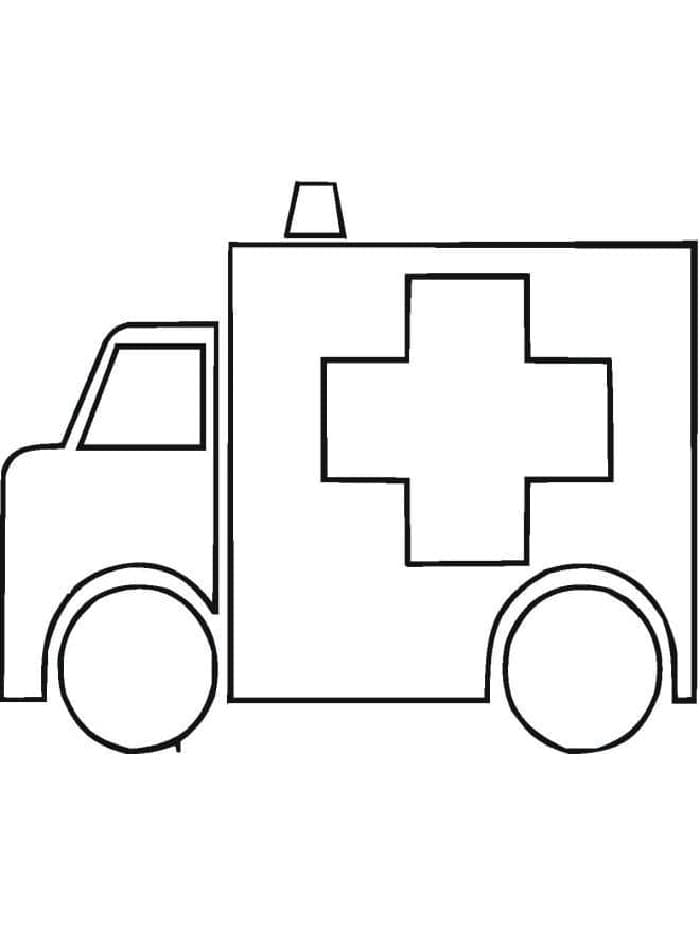 Krankenwagen zum Drucken ausmalbilder