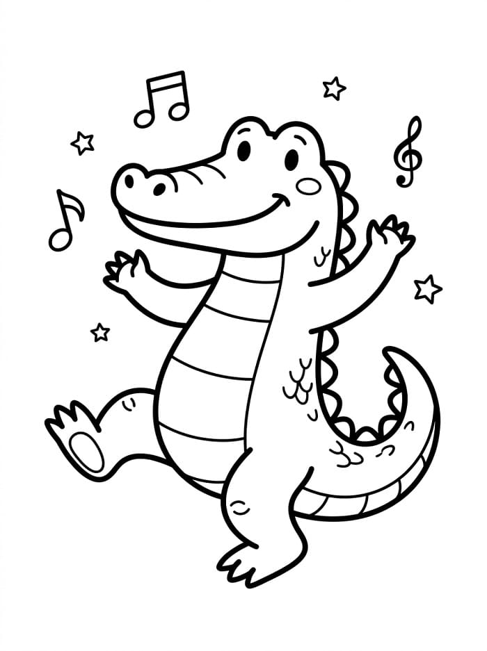 Krokodil Tier ausmalbilder