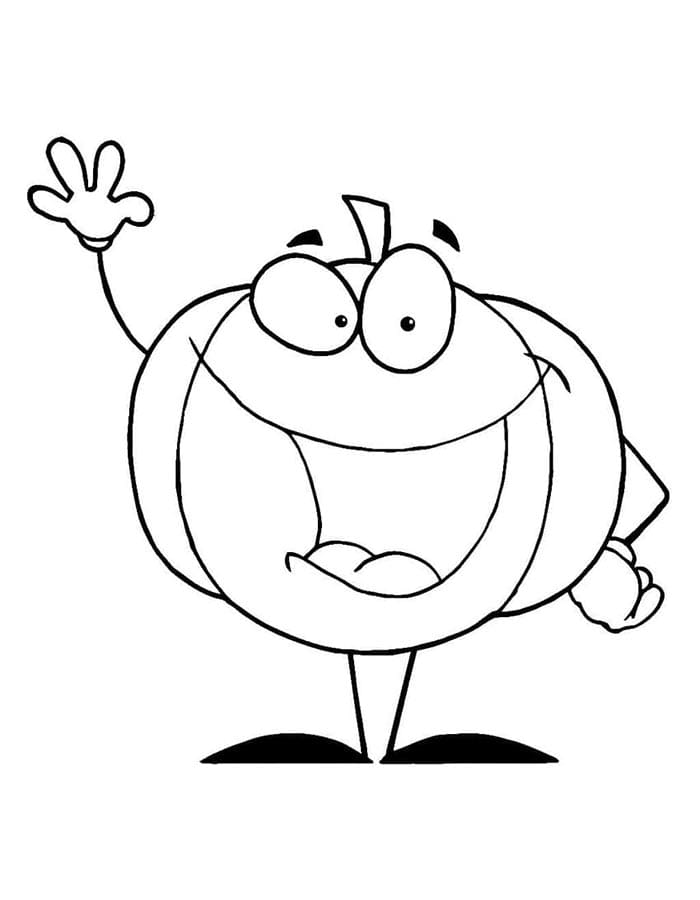 Kürbis Druckfertig ausmalbilder