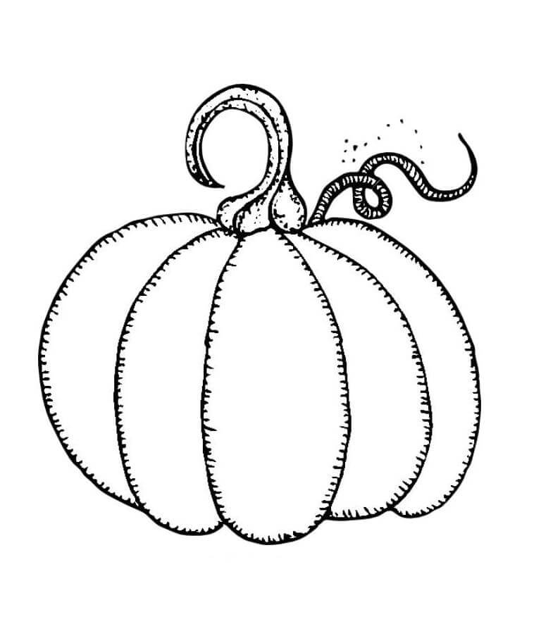 Kürbis für 1-jährige Kinder ausmalbilder