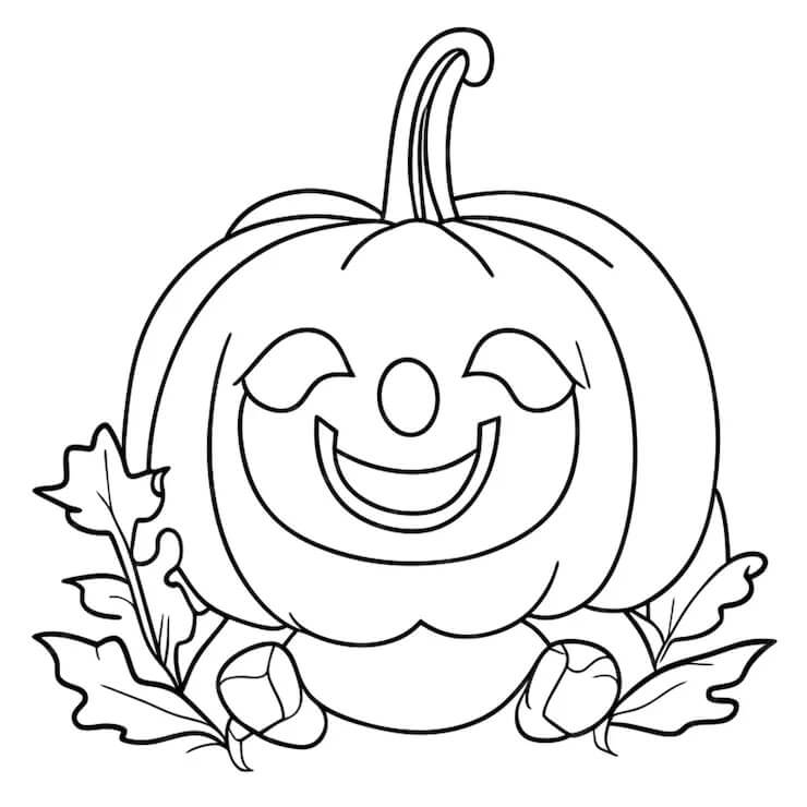 Kürbis für 4-jährige Kinder ausmalbilder