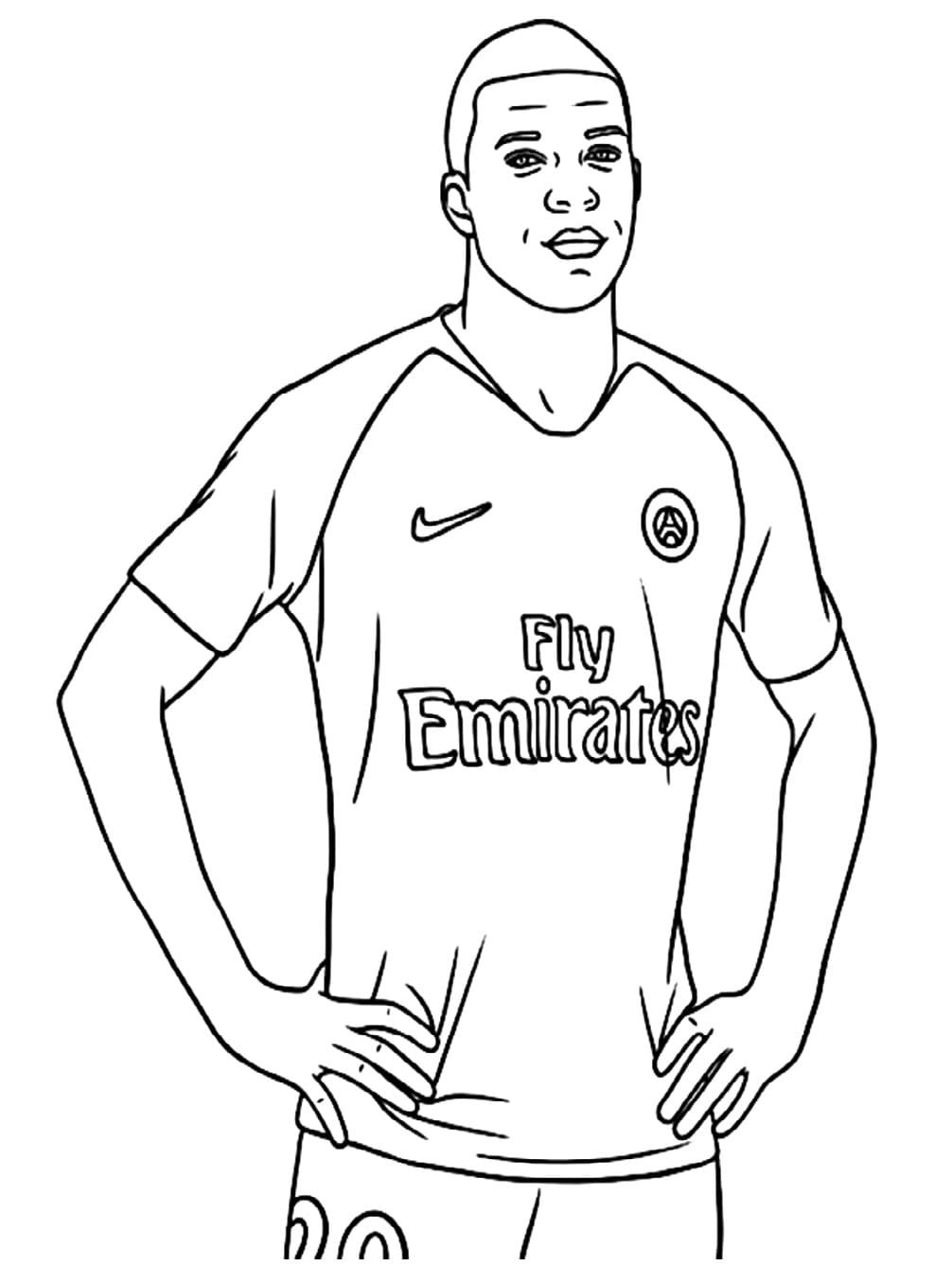 Kylian Mbappé Für 3-Jährige Kinder ausmalbilder