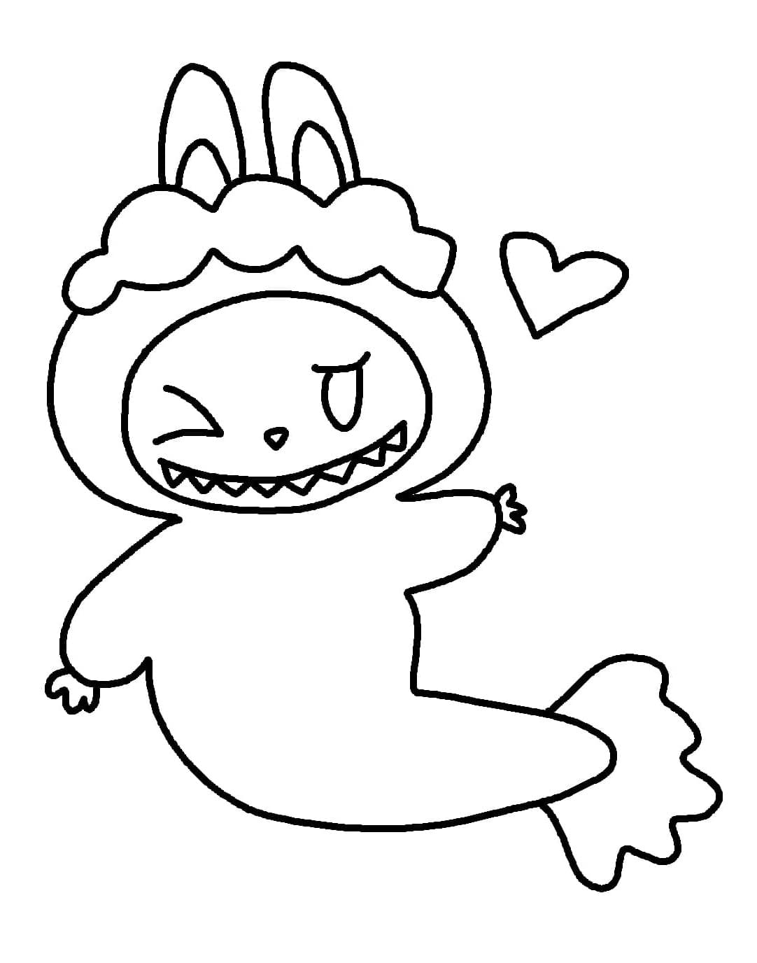 Labubu 3 ausmalbilder