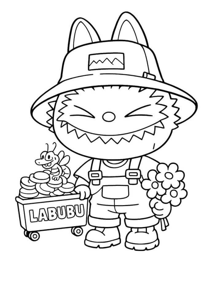 Labubu Druckbar ausmalbilder