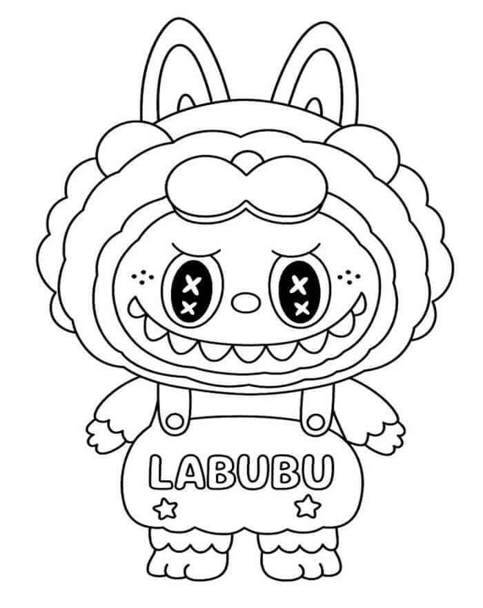 Labubu Drucken ausmalbilder