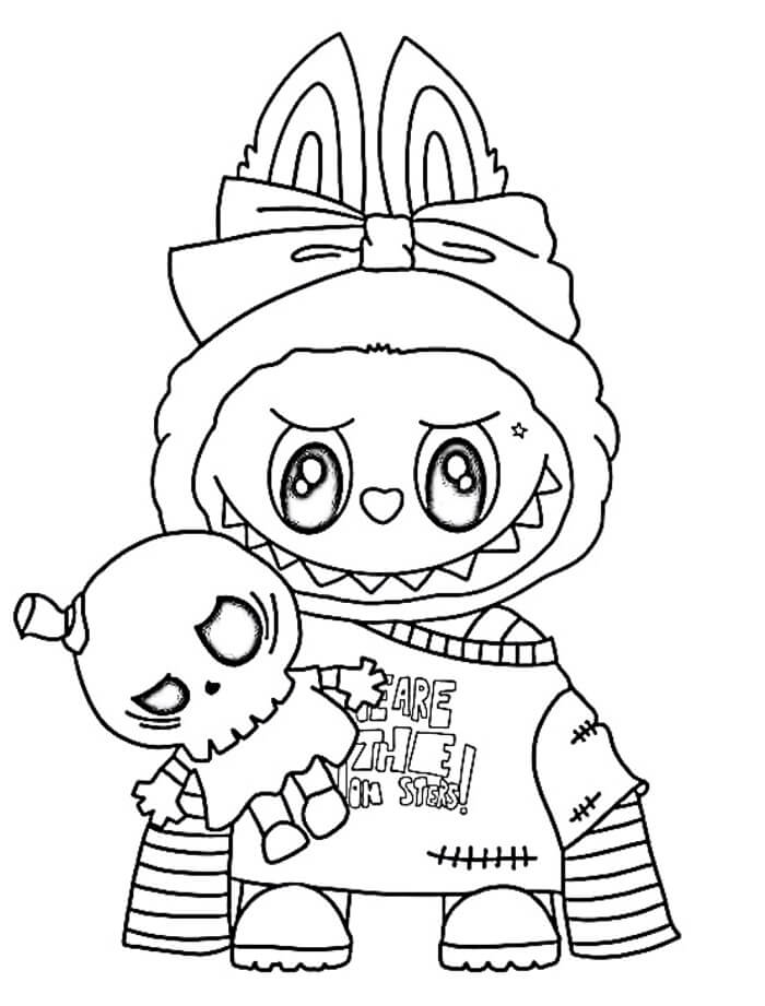 Labubu Für Kinder Gratis ausmalbilder
