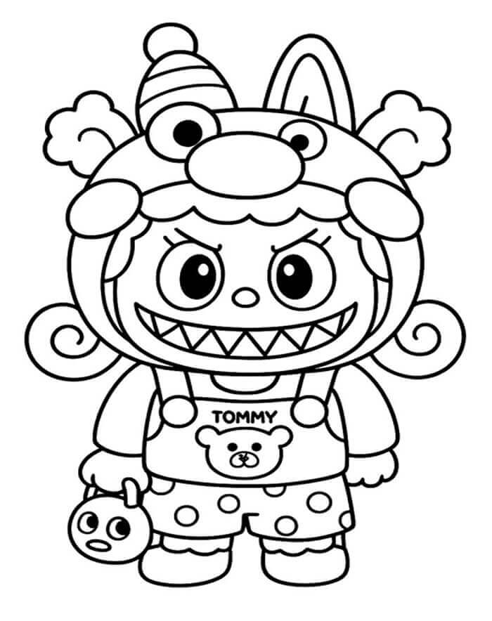 Labubu Für Kostenlos ausmalbilder