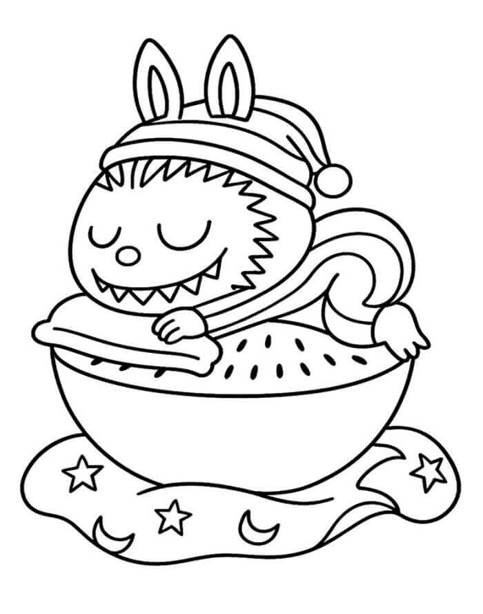 Labubu Kostenlos Druckbar ausmalbilder