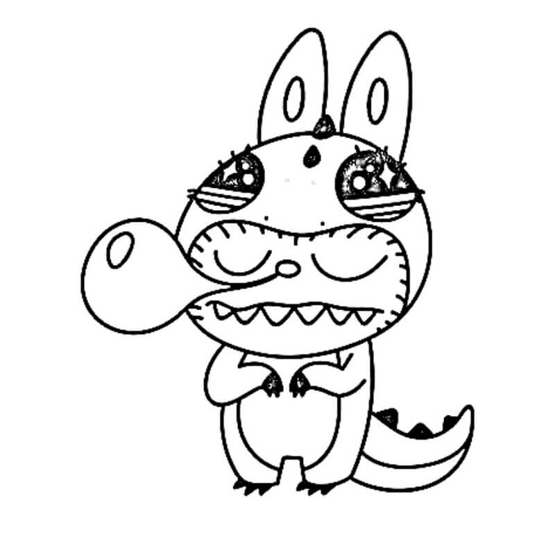 Labubu Zum Drucken ausmalbilder