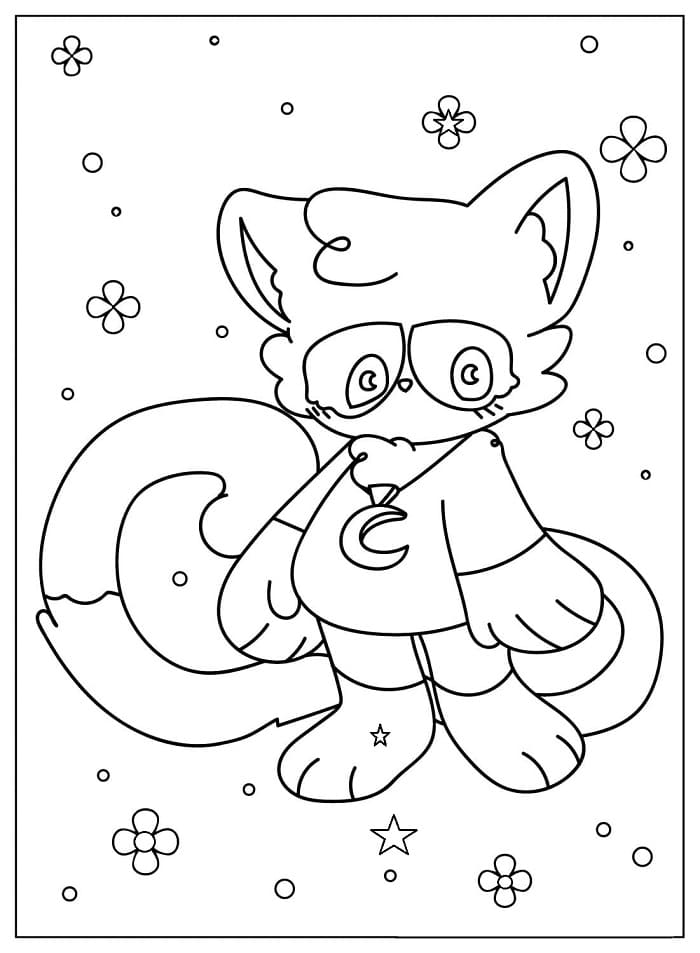 Lächelnder Catnap ausmalbilder