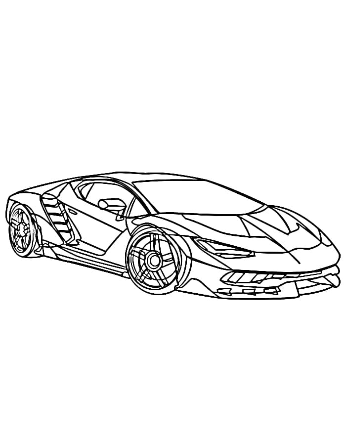 Lamborghini Auto ausmalbilder