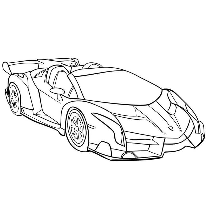 Lamborghini Bild gratis ausmalbilder