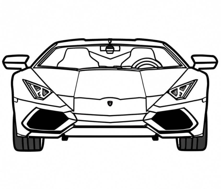 Lamborghini Bild zum Drucken ausmalbilder
