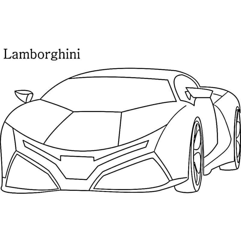 Lamborghini Kostenloser für Kinder ausmalbilder