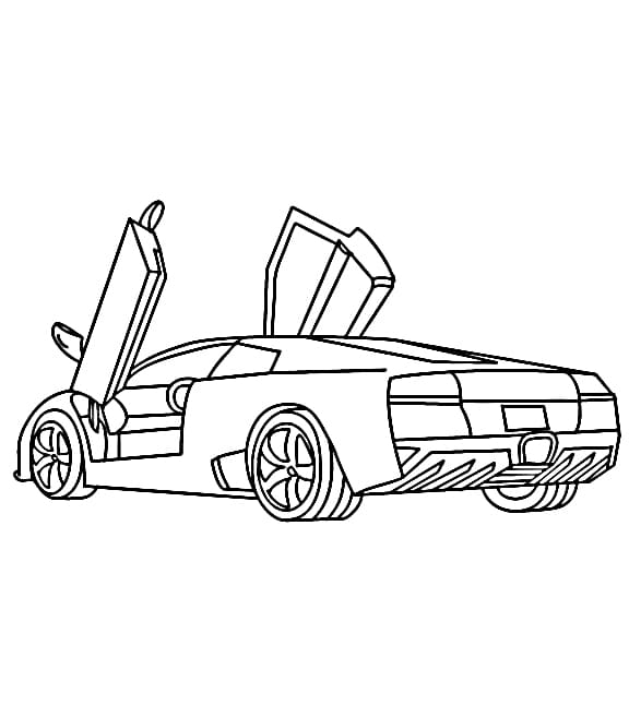 Lamborghini Sportwagen ausmalbilder