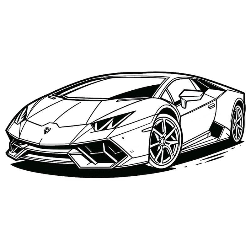 Lamborghini für 6-jährige Kinder ausmalbilder
