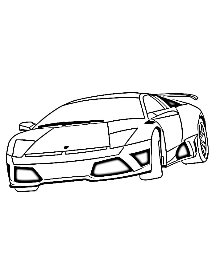 Lamborghini für Kinder ausmalbilder