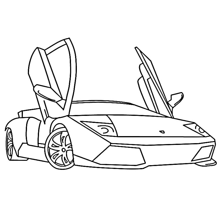 Lamborghini gratis druckbar ausmalbilder