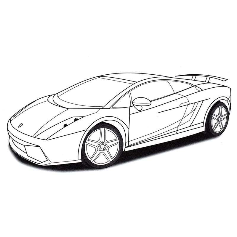 Lamborghini gratis ausmalbilder