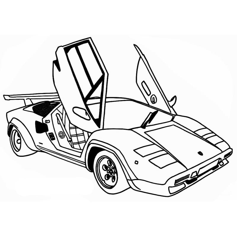 Lamborghini zum Drucken ausmalbilder