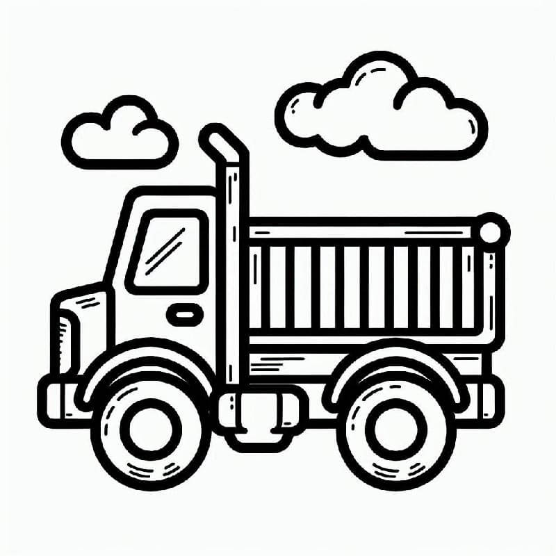 Lastwagen 1 ausmalbilder