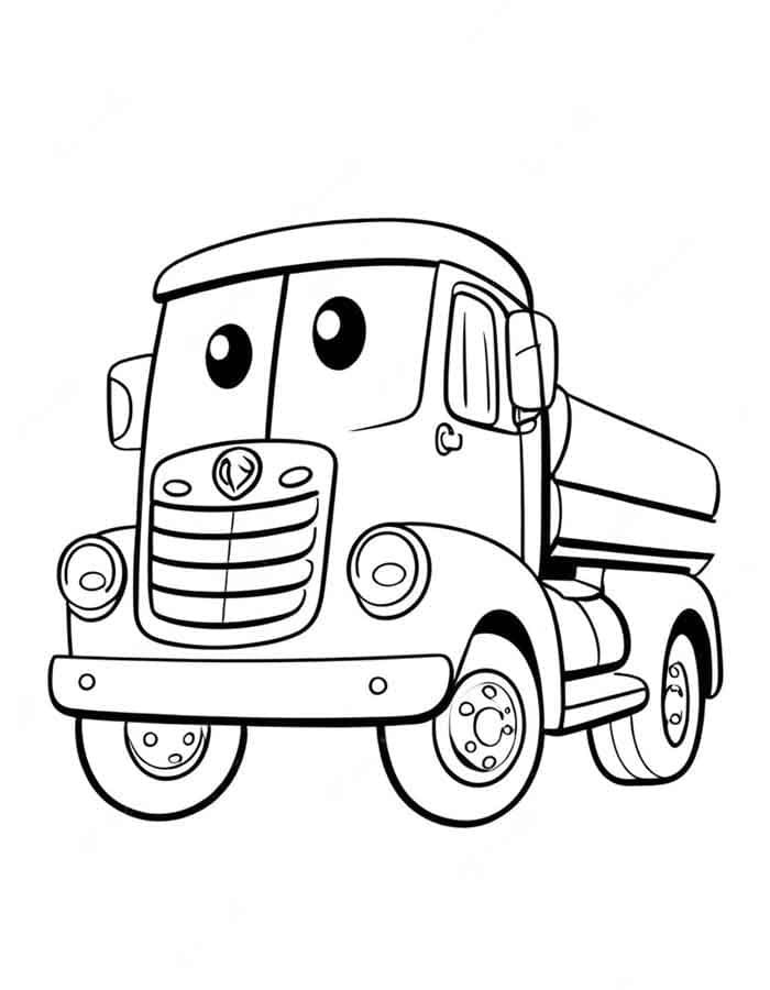 Lastwagen 3 ausmalbilder