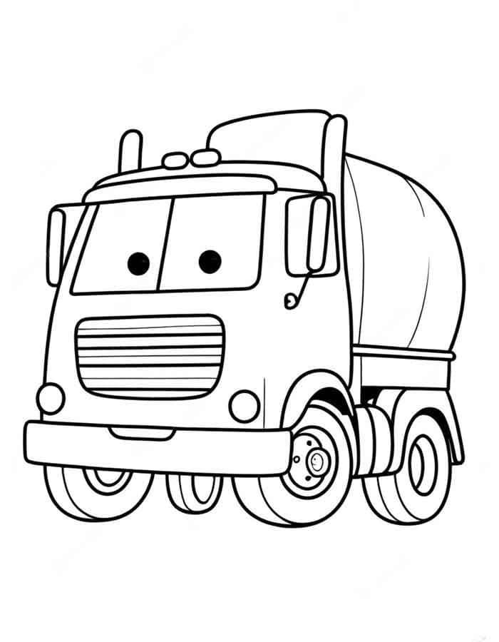 Lastwagen 4 ausmalbilder