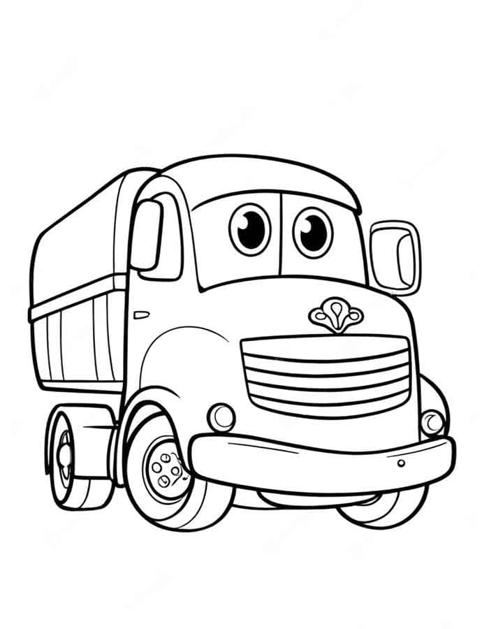 Lastwagen 5 ausmalbilder