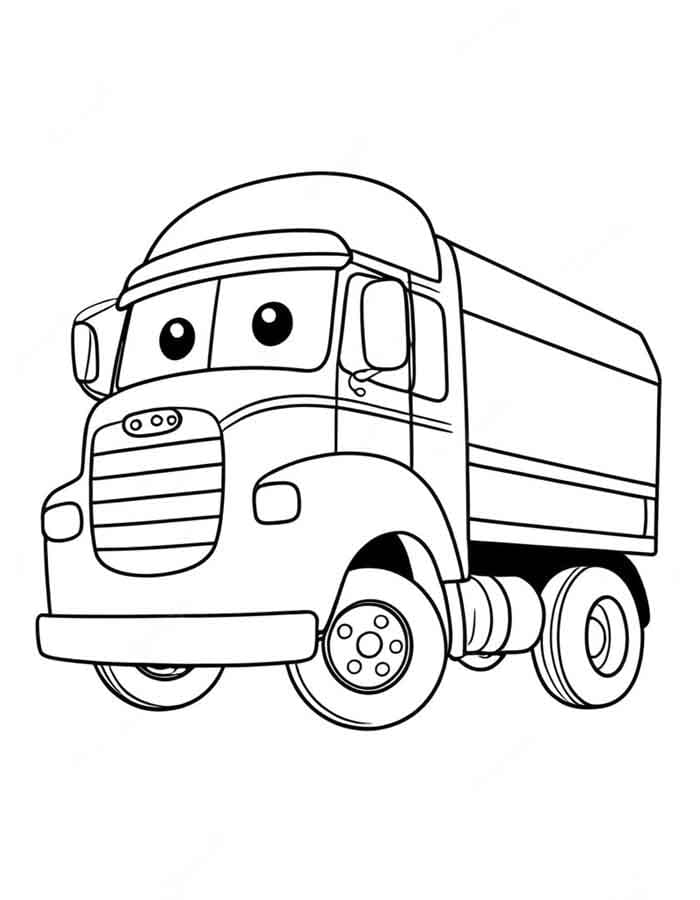 Lastwagen 6 ausmalbilder