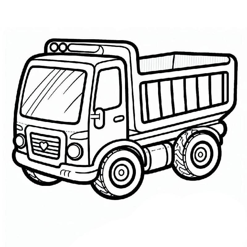 Lastwagen Bild zum Drucken ausmalbilder